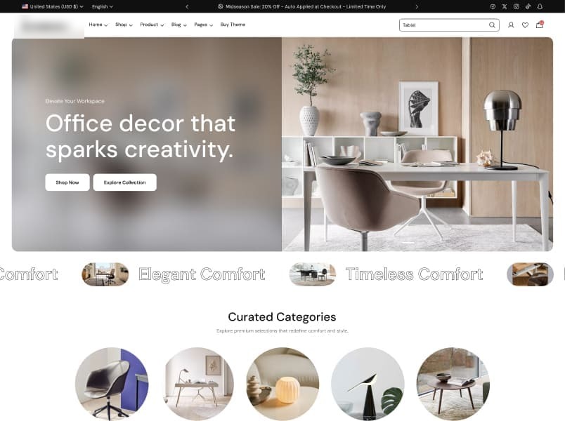 Decor storefront preset