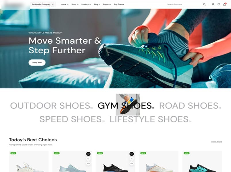 Sneaker storefront preset