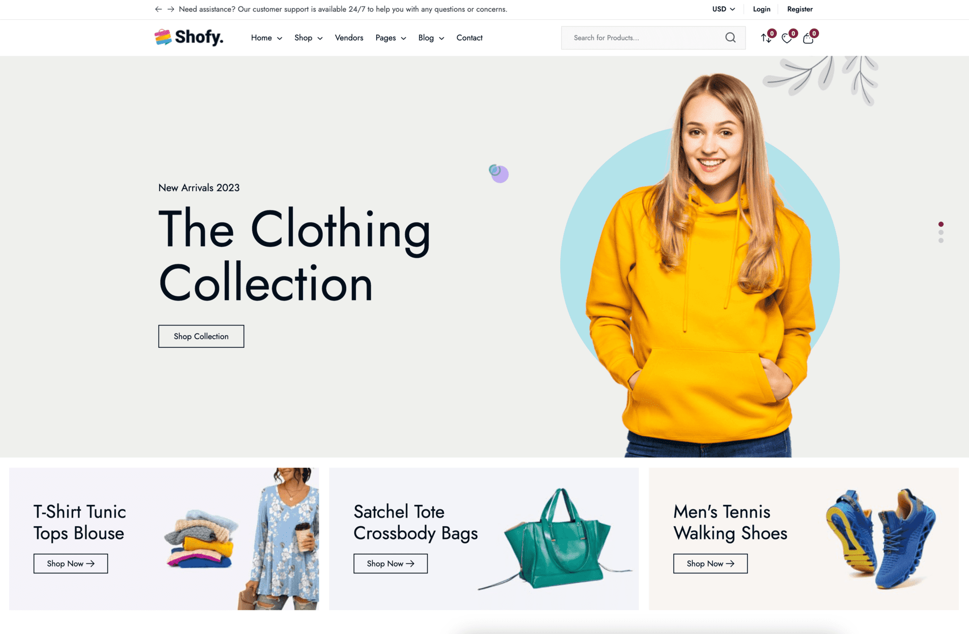 Shofy Fashion storefront design
