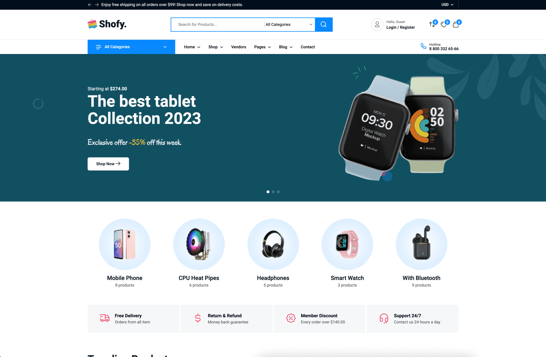 Shofy storefront design